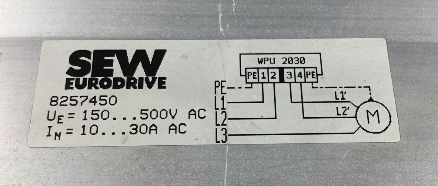 SEW EURODRIVE  WPU 2030  SOFT START 10 ... 30A AC  150…500VAC      1C