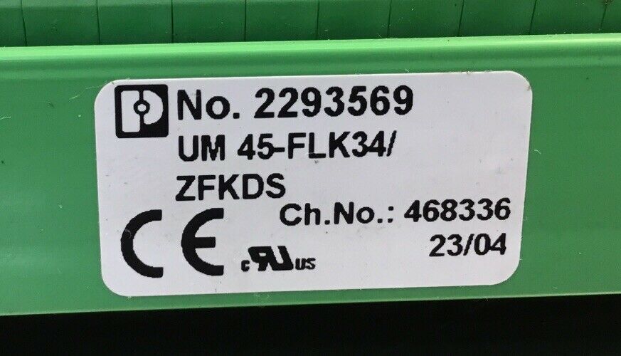 PHOENIX CONTACT UM 45-FLK34/ZFKDS  2293569    3E-15