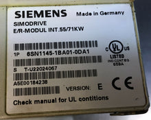 Load image into Gallery viewer, Siemens 6SN1145-1BA01-0DA1 Servo Drive Power Module 55/71 kW   1F
