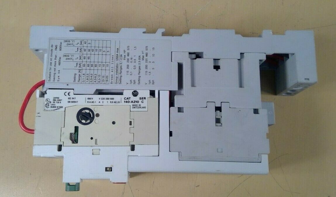 Allen-Bradley 140-mn-1000 w/ 190-M* , 100-C09* , 140-A210                   4E-7