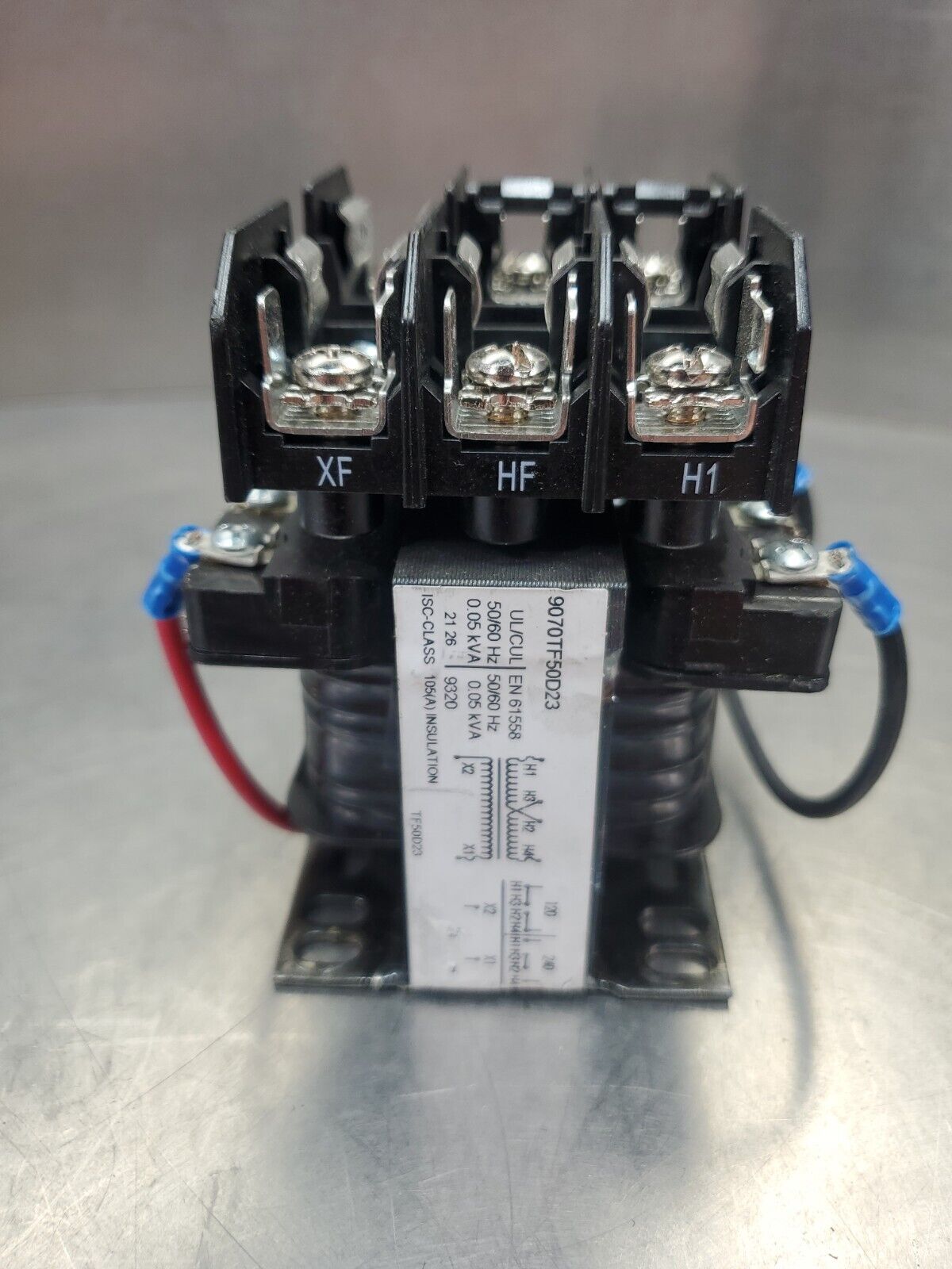 Square D 9070TF50D23 Control Transformer 0.05 kVA Quick-Connect Term Mod.   4E-3
