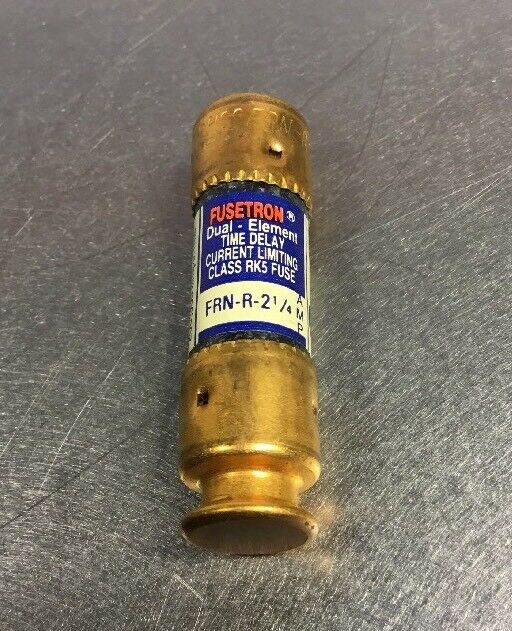 BOX /LOT OF (10) FUSETRON  FRN-R-2 1/4 CLASS RK5  250V 2.25A FUSES Loc.4A