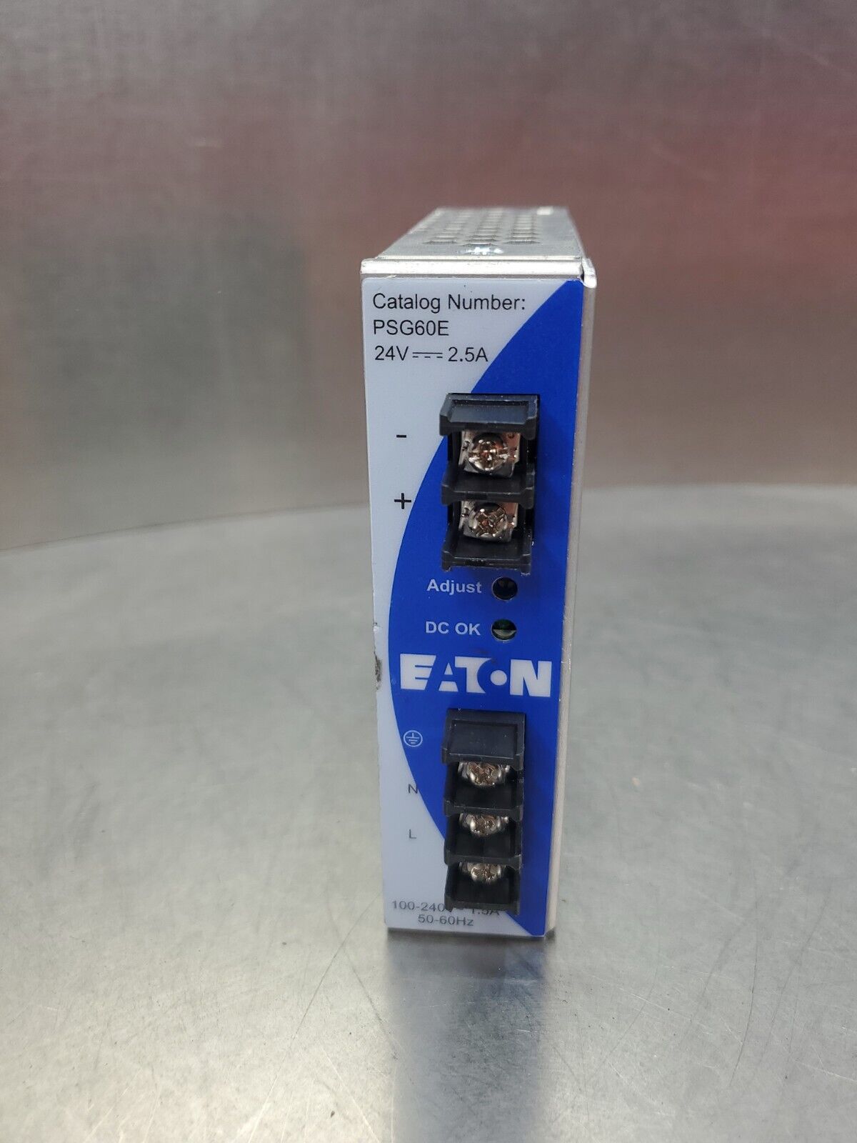 EATON PSG60E-A1 24V 2.5A Power Supply **Missing Terminal Plates**           4B-1