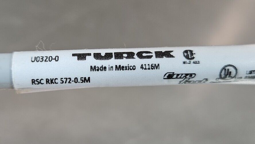 Turck U0320-0 - RSC RKC 572-0,5M Cable Cordset - Male to Female            5E-18
