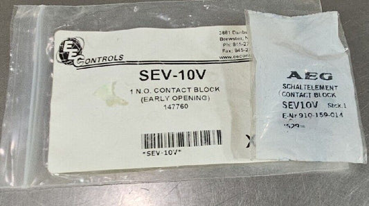 EEControls SEV-10V 1N.O. Contact Block                                  Loc 4G-1