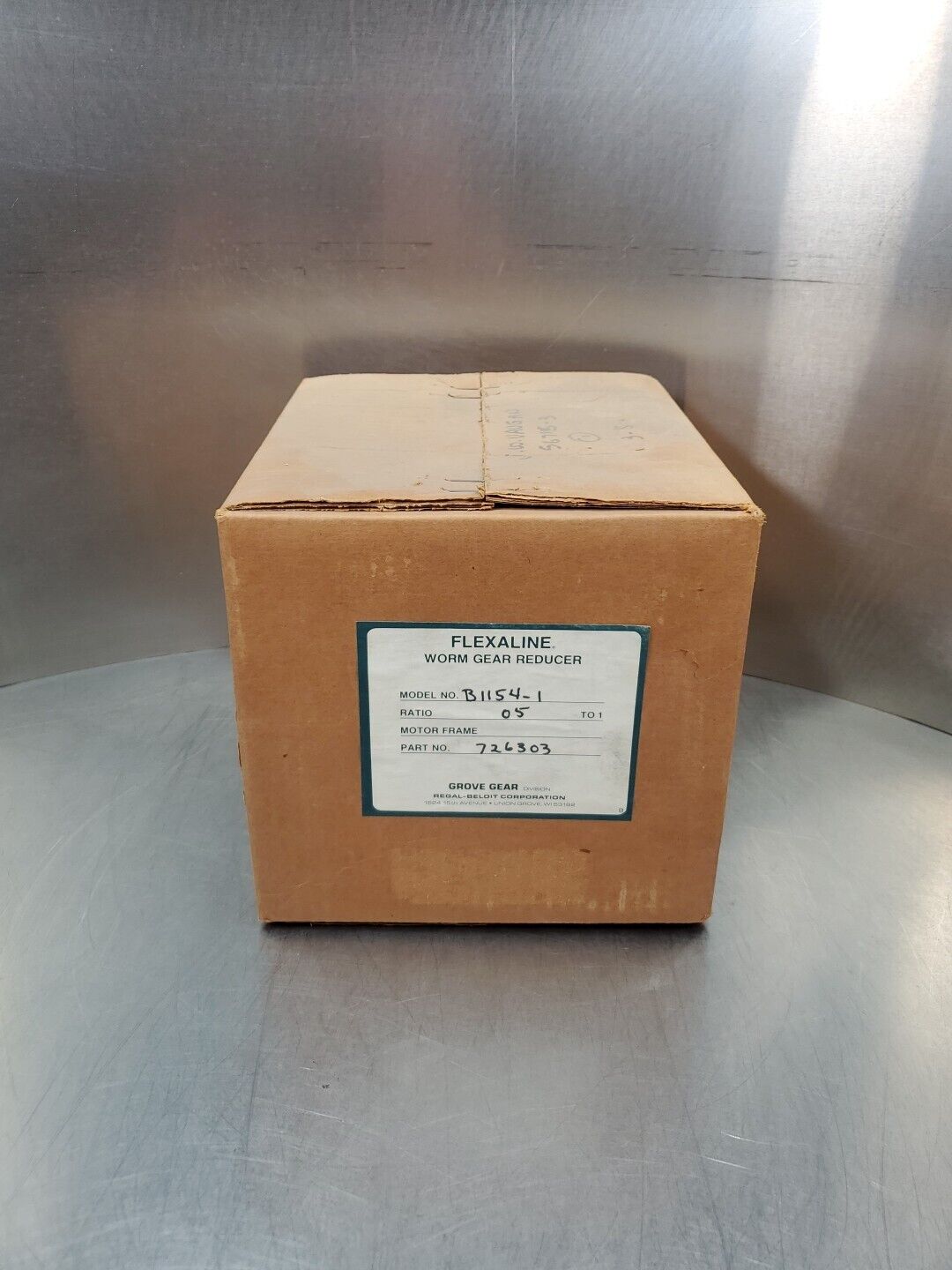 Grove Gear FLEXALINE B1154-1 (5:1 Ratio) Worm Gear Reducer.                4F-27