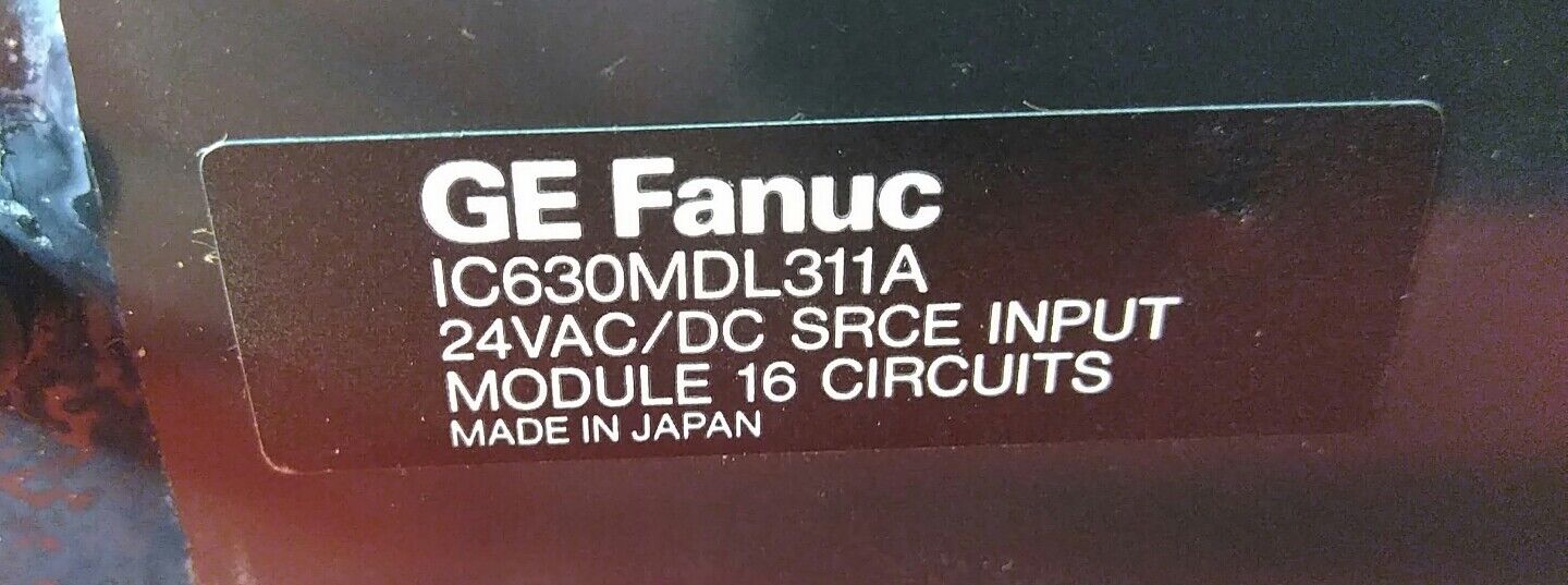 GE FANUC SERIES 3 PROGRAMMABLE CONTROLLER 1C630CHS308A *See Item Details   3E-11