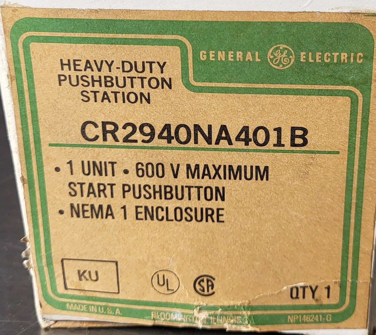 GE CR2940NA401B Pushbutton Station.                                   Loc4C22