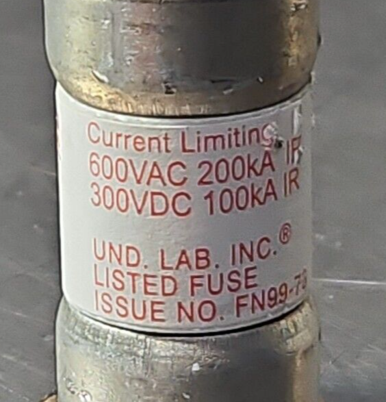 Ferraz Shawmut A6T50 Fuse 600 VAC 300 VDC 50Amp.                        Loc4C-20