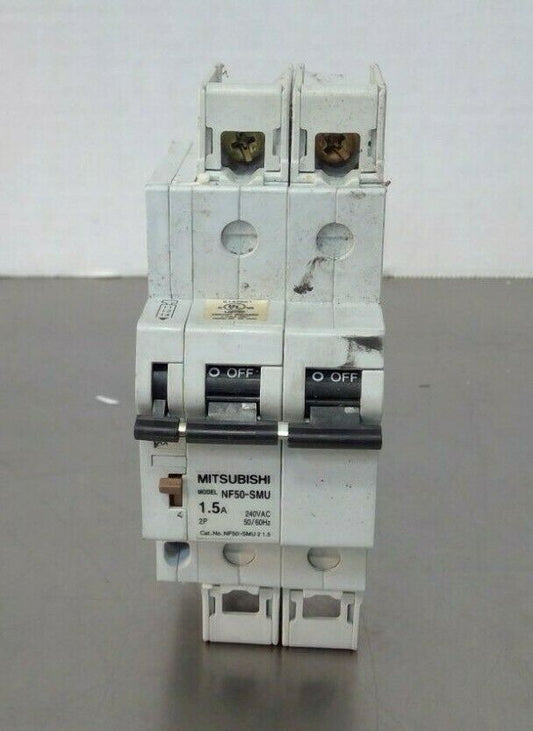 Mitsubishi Electric -  NF50-SMU 2 1.5 - 2P 1.5A No-Fuse Breaker - AX-05SMU    4D