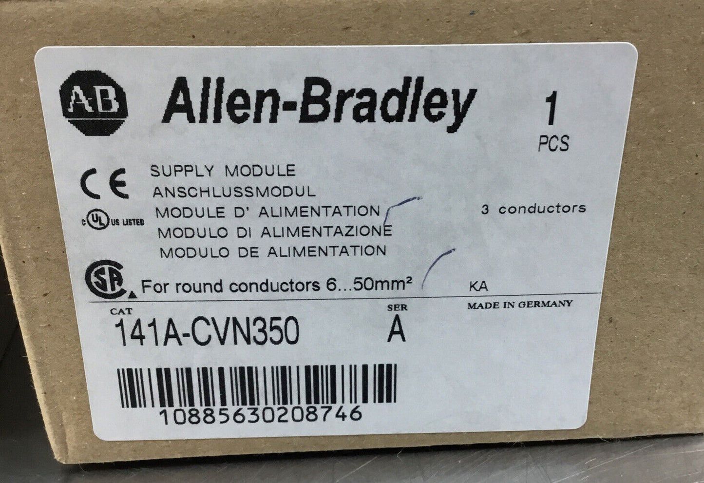 ALLEN BRADLEY  141A-CVN350 / A  Supply Module 4E-13