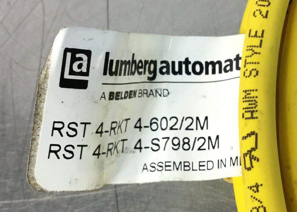 LUMBERG RST 4-RKT 4-602/2M CORDSET 2M, RST 4-RKT 4-S798/2M   Loc.5A