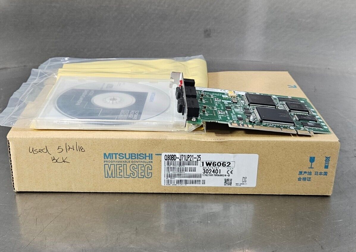 MITSUBISHI Q80BD-J71LP21-25 PROGRAMMABLE CONTROLLER CARD               Loc 3E-16