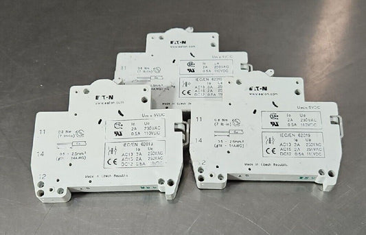 EATON WMZSAUX AUXILIARY SWITCH 110V 2A (SET OF 3). IEC/EN 62019.        Loc 4C-3