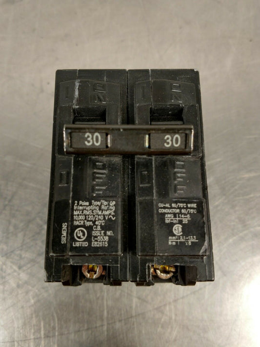 SIEMENS - Q230 - QP 2 POLE 30 AMP 120/240 VOLT CIRCUIT BREAKER             4E-13