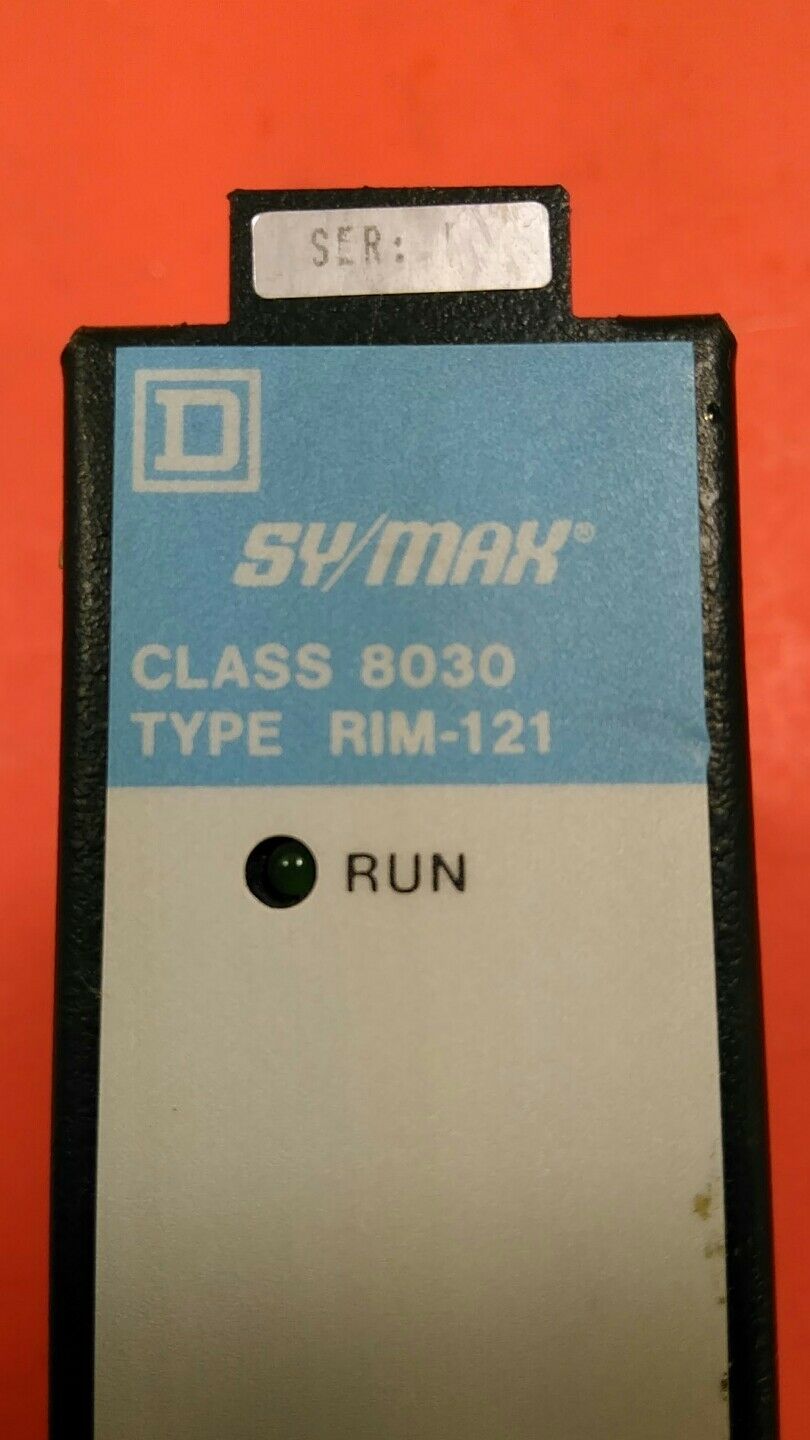 Square D 8030 RIM121  SY/MAX PLC Relay Input Mod 4pt, 1-10VDC, 4-20mA.  3C
