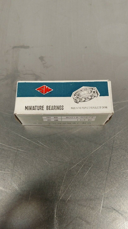 SW 80018(608ZZ) Miniature Radial Ball Bearings 6-PC 6B