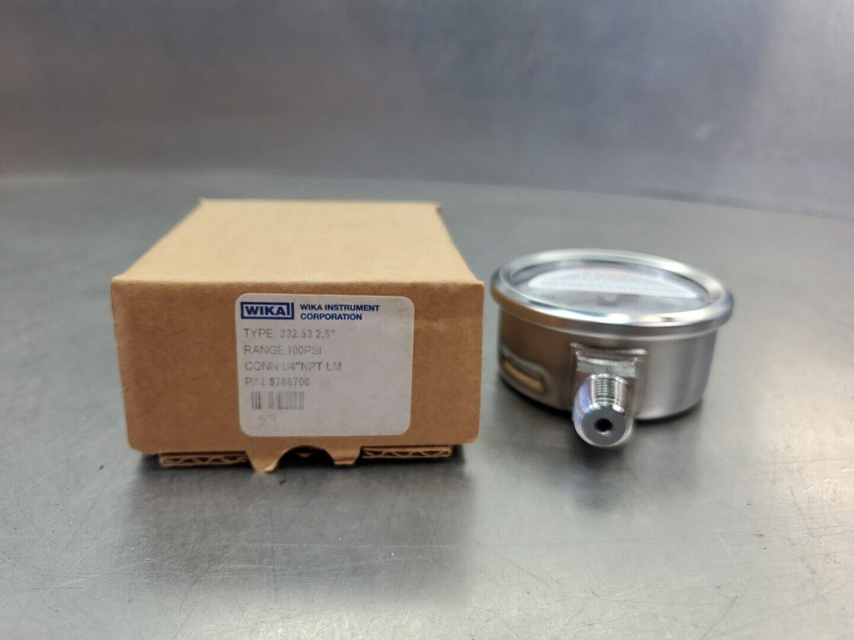 WIKA 232.53 2.5" 100PSI Pressure Gauge                                      6B-8