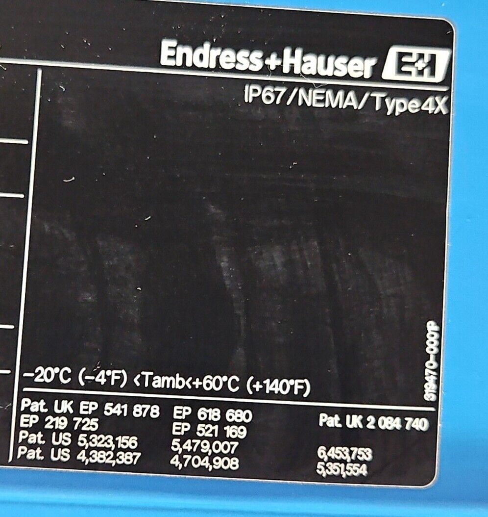 E+H PROMAG 53 Flowmeter 53P15-EL1B1AC5BBAD - 20-55VAC/16-62VDC15VA.       Loc 6E