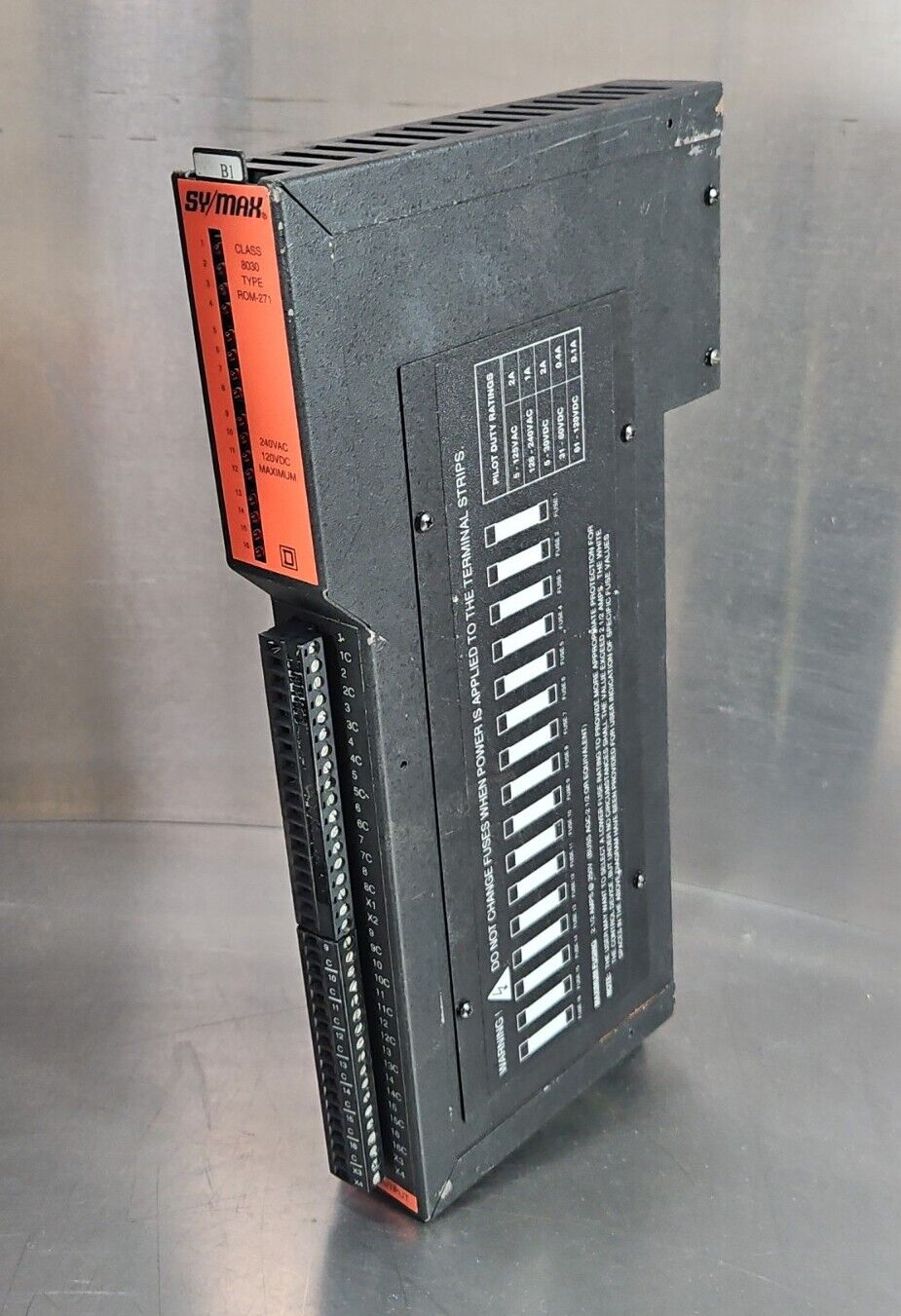 SQUARE D SY/MAX S30617-593-50 Relay Output Module ROM-271 Class 8030.   Loc3B-30