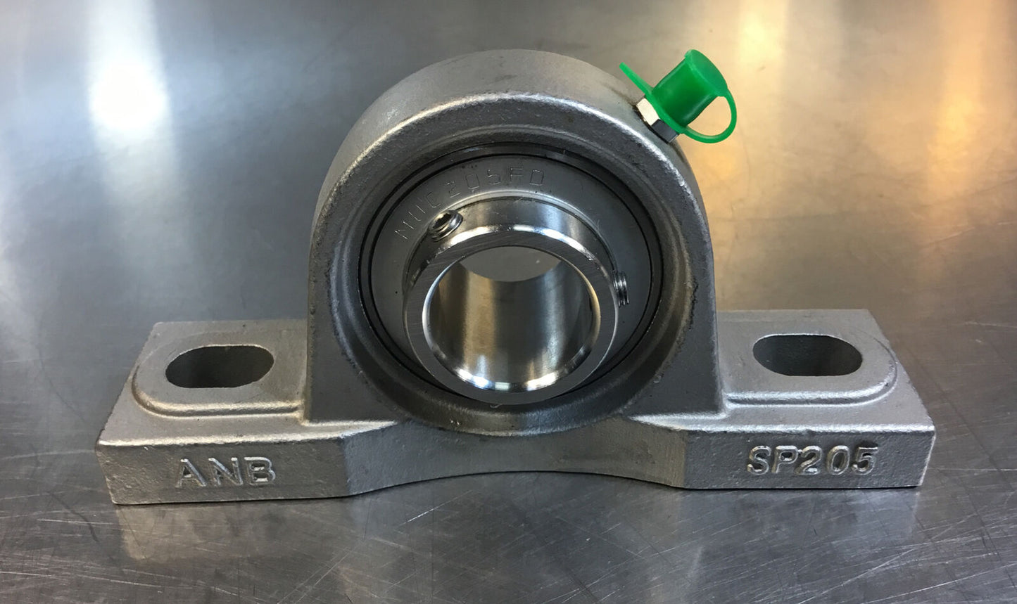 ANB  MUC205F0  /  SP205  Pillow Block Bearing 2-Bolt Black 25mm Bore     5D