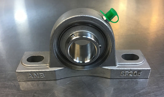 ANB  MUC205F0  /  SP205  Pillow Block Bearing 2-Bolt Black 25mm Bore     5D