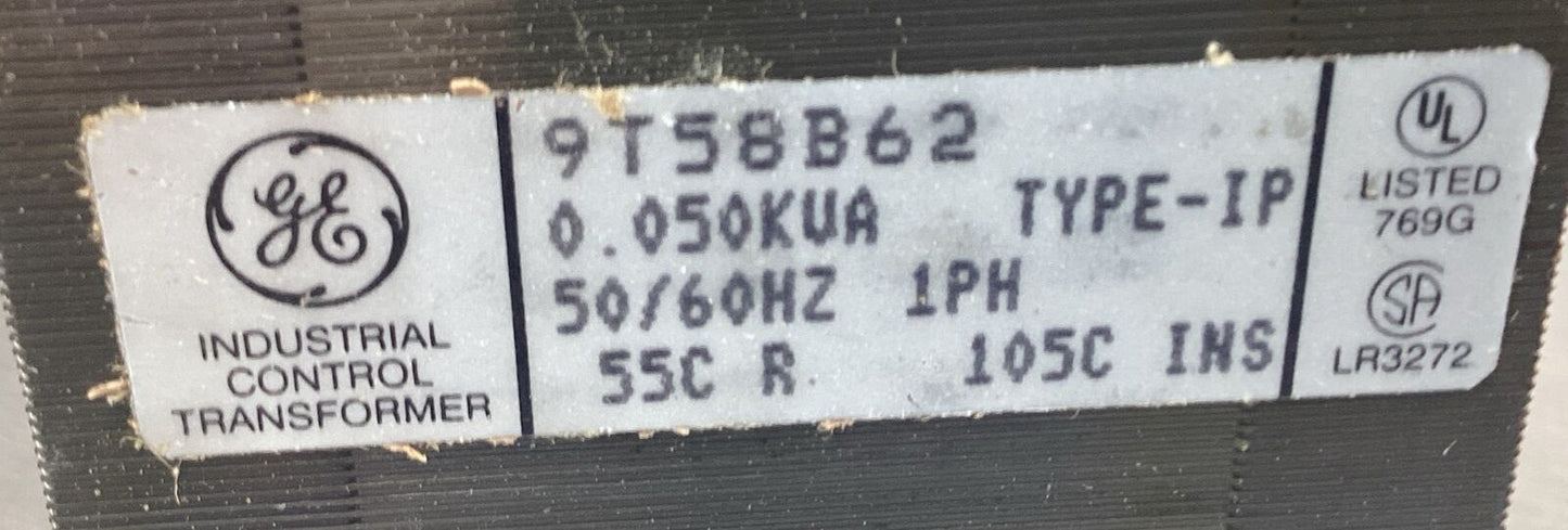 General Electric Transformer  9T58B62  / 9T 58B 62  Type IP     4E-24