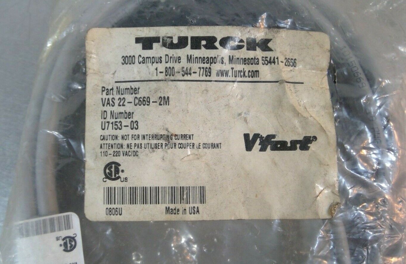 Turck - VAS 22-C669-2M - Cable - U7153-03                                     5E
