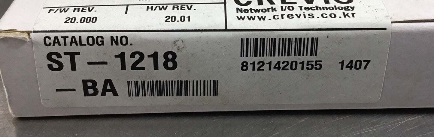 Crevis  ST-1218-BA  8 Channel Digital Sink Inputs Module 24VDC Rev. 20.01  3E-18