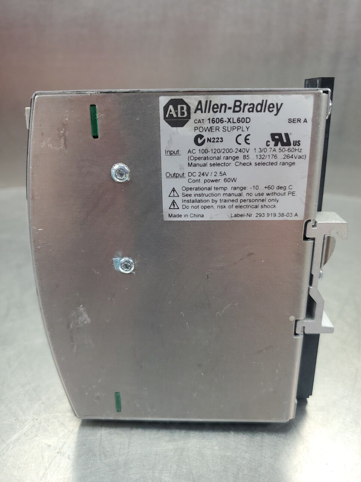 Allen Bradley 1606-XL60D Power Supply 24 V DC/ 2.5A.                          4D