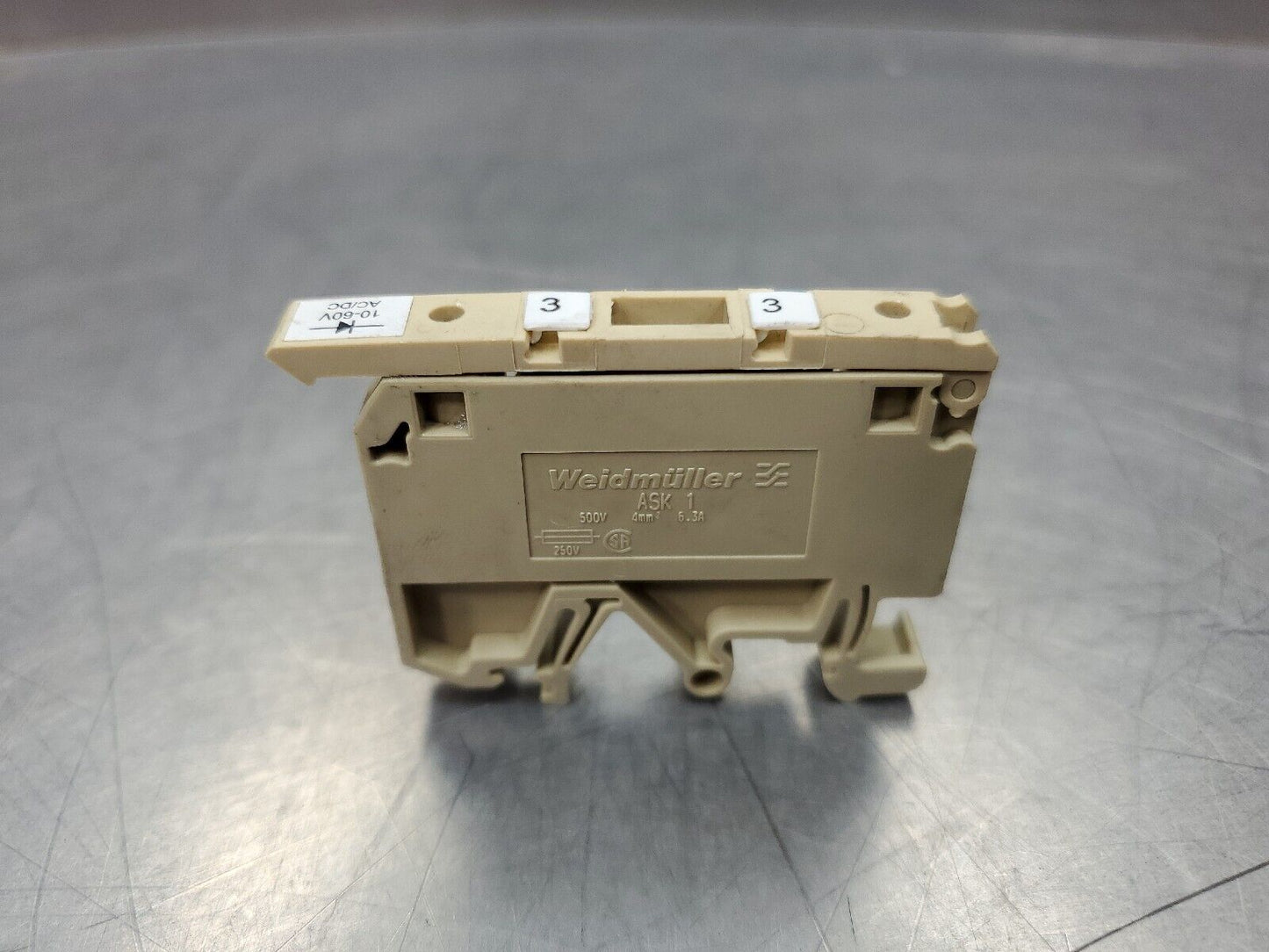 Weidmüller ASK 1 500V Terminal Block.                                      4D-8