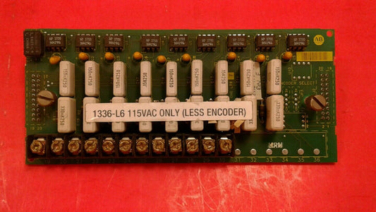ALLEN-BRADLEY 115VAC LESS ENCODER INTERFACE BOARD 1336-L6.   3B