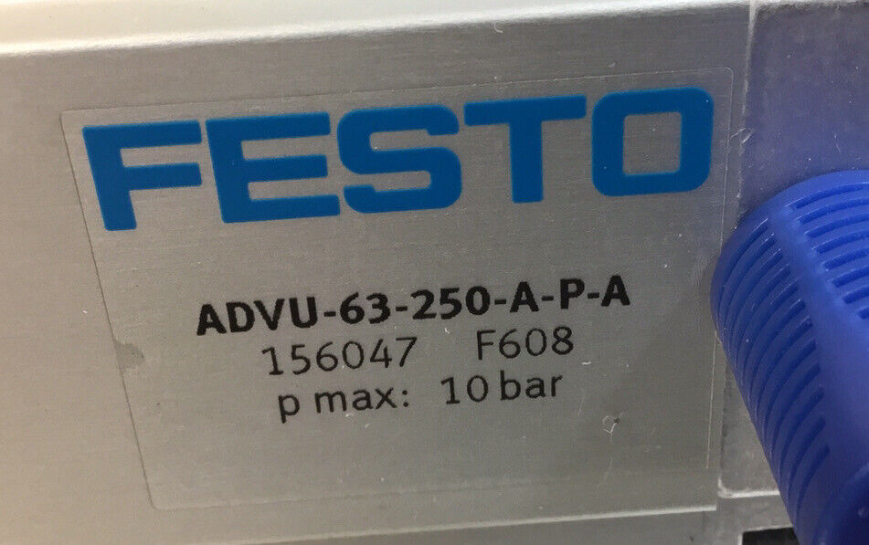 FESTO  ADVU-63-250-A-P-A   COMPACT CYLINDER 250MM STROKE 15607 F608   6D