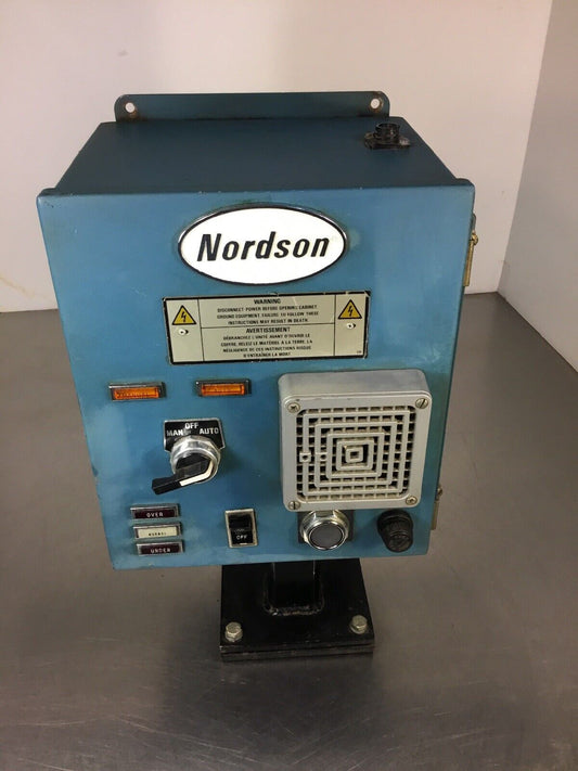 Nordson 809057B / AN92D01270 Warning Over / Under Control Panel.  Loc.Wall