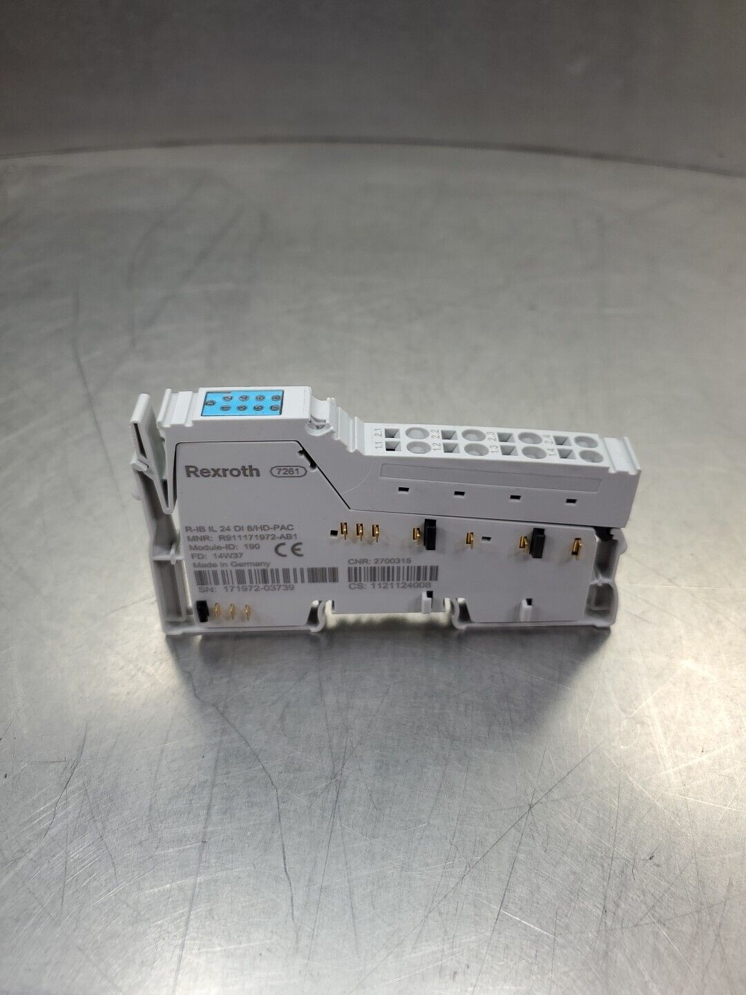 Rexroth R-IB IL 24 DI 8/HD-PAC MNR:R911171972-AB1 Module.                  3C-22
