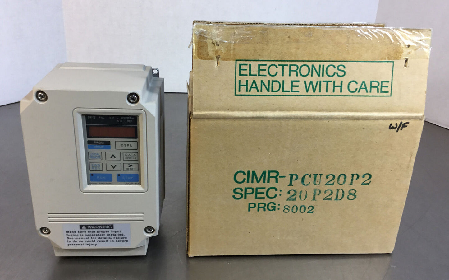 YASKAWA ELECTRIC  CIMR-PCU20P2  Drive 0.25HP 0-230VAC 1.5A 0-400Hz   1C