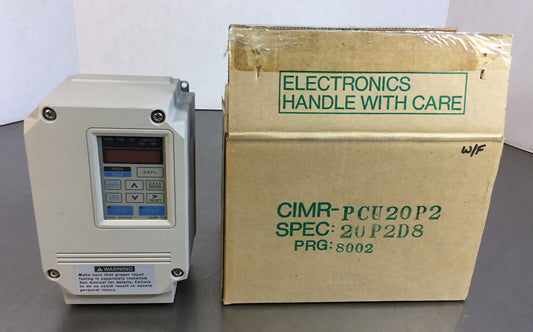 YASKAWA ELECTRIC  CIMR-PCU20P2  Drive 0.25HP 0-230VAC 1.5A 0-400Hz   1C