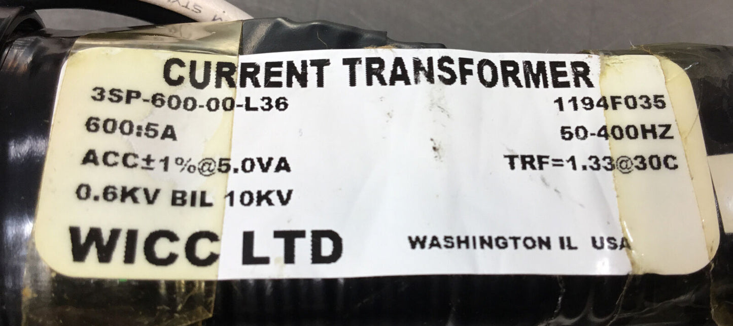 WICC  3SP-600-00-L36  Current Transformer     4B