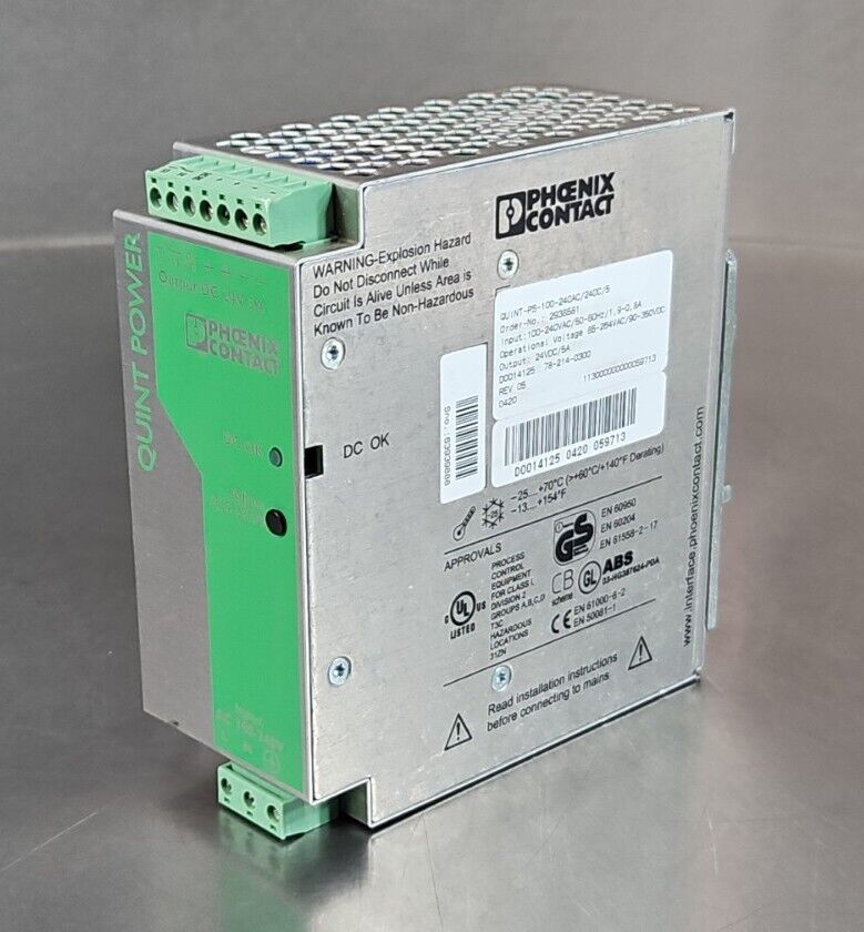 Phoenix Contact QUINT -PS-100-240AC/24DC/5 Power Supply.        4D-21