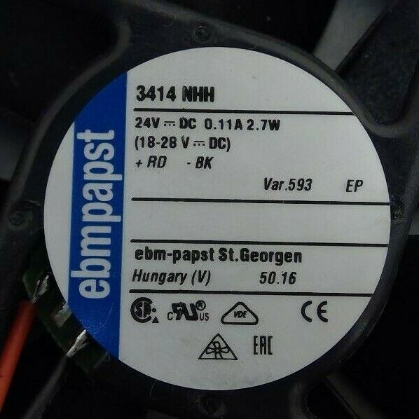 Ebmpapst - 3414 NHH - 24VDC Axial Fan                                         5D