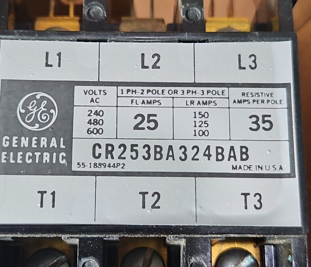 GE CR253BA324BAB CONTACTOR.    Loc4A6