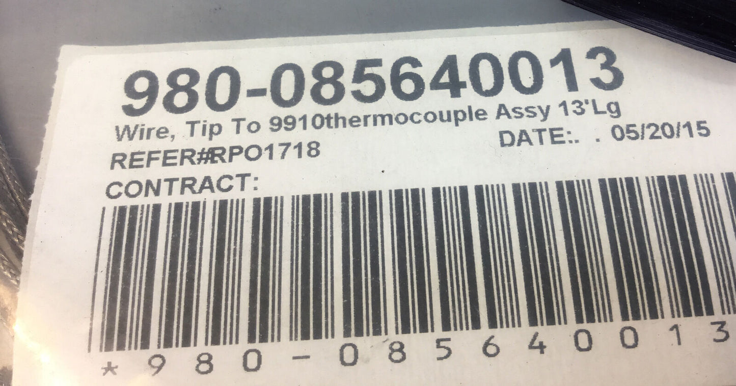 980-085640013  Thermocouple Wire 9910  13 Feet Long     5D