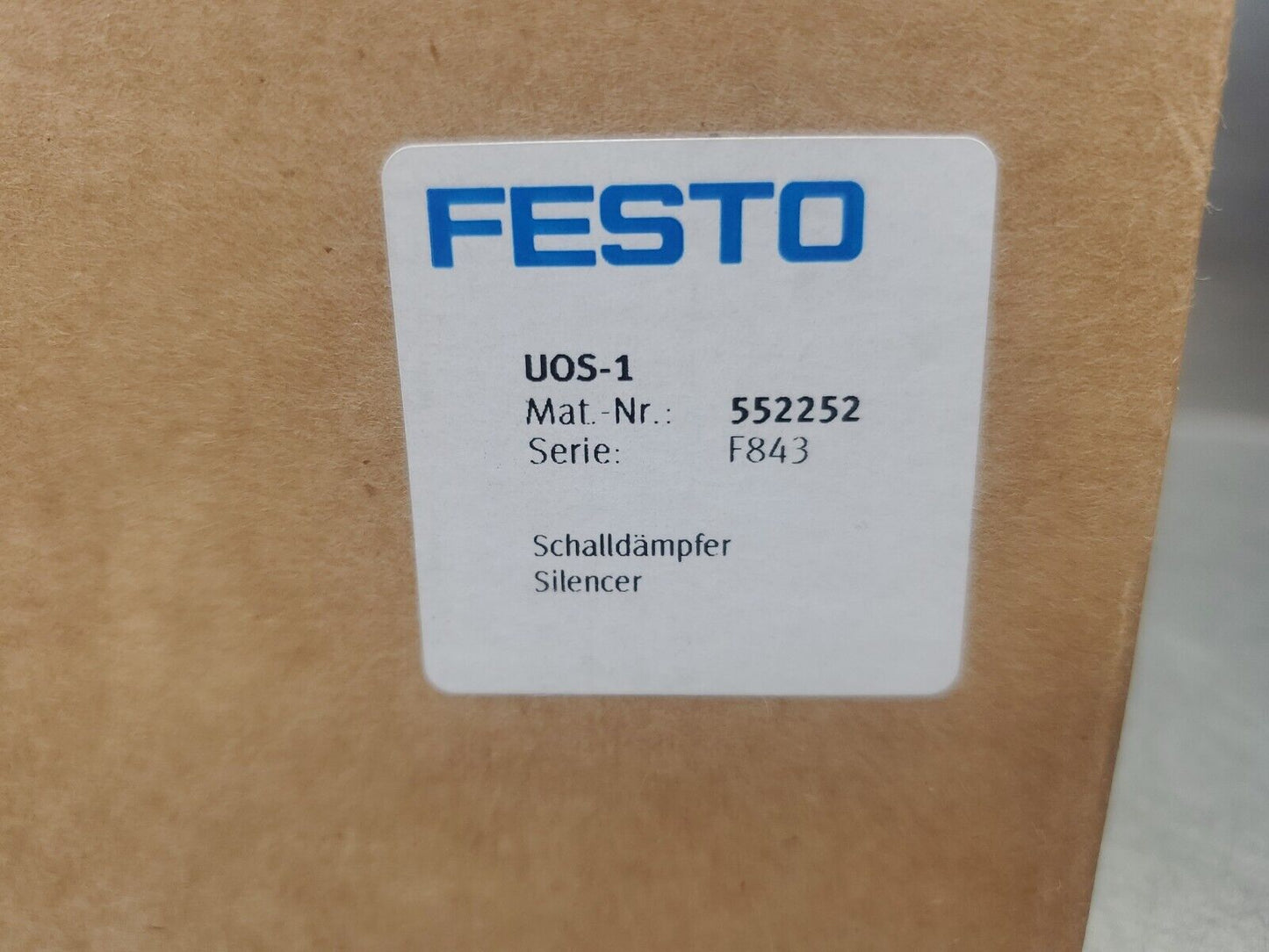 FESTO UOS-1 (552252) Silencer Module.                                        6-E