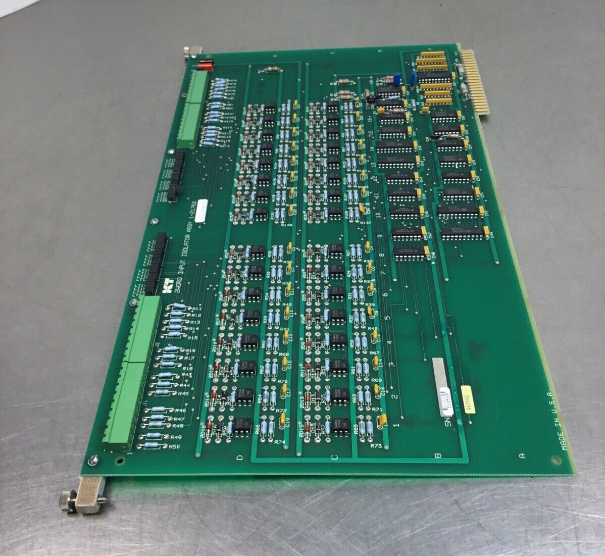 KEARNEY & TRECKER 2 WORD INPUT ISOLATOR BOARD ASSY 1-21760 / 810-21760-03  3D-18