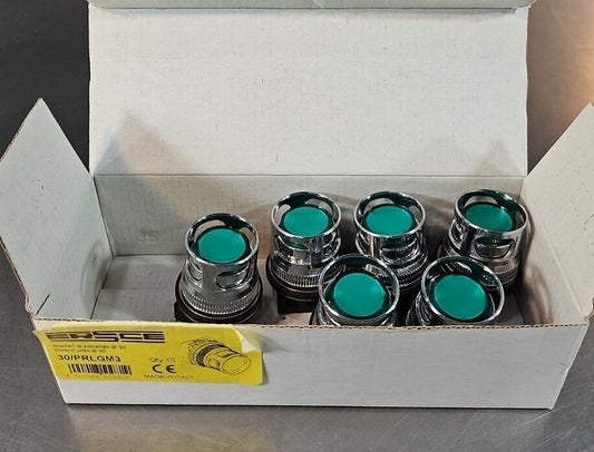 ERSCE 30/PRLGM3 GREEN PILOT LIGHT WITH METAL FIXING. Box w/6.           Loc4B-20