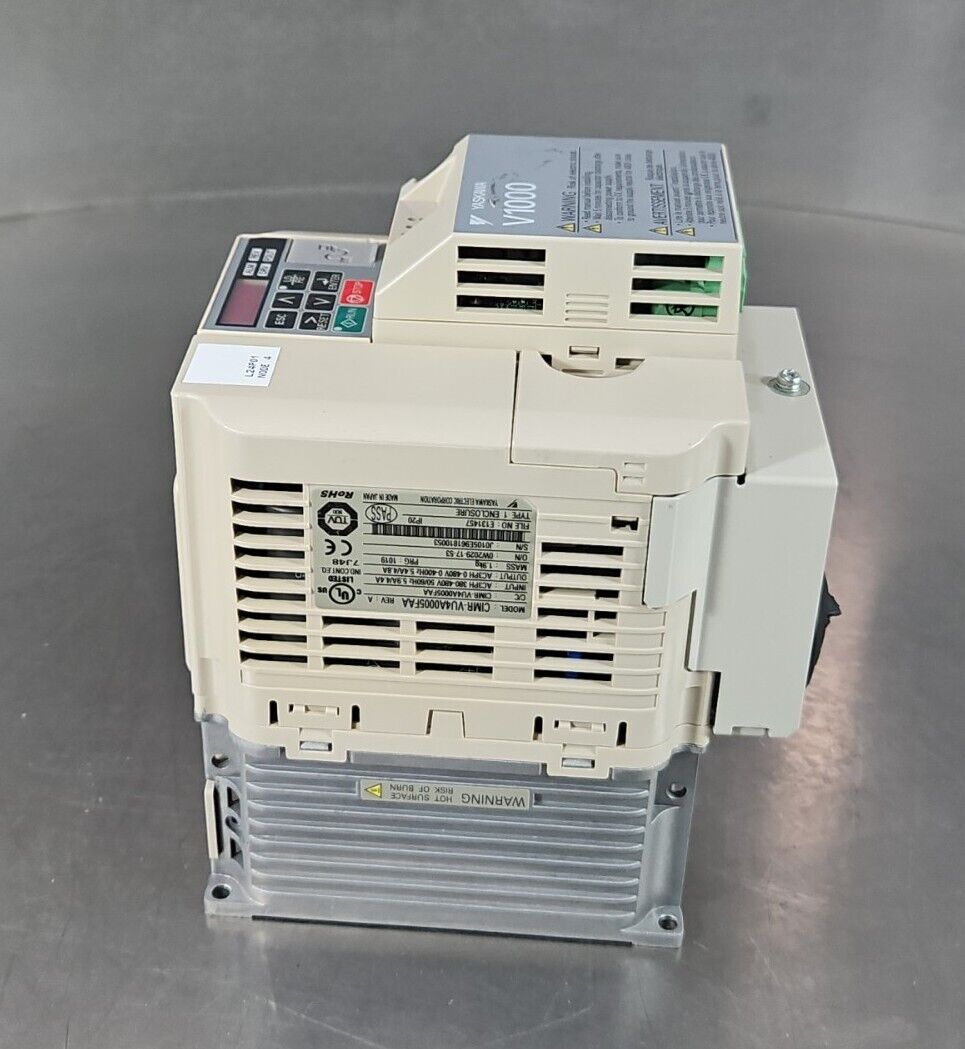 Yaskawa CIMR-VU4A0005FAA with SI-N3/V PRG:1019. V1000 AC Drive.            1B-16