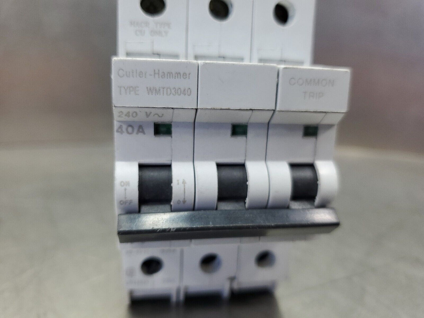 Cutler-Hammer WMTD3040 40A 240VAC Circuit Breaker.                            4G