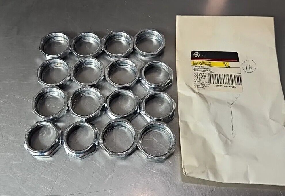 GE CR104PXG01 RING NUT MOUNTING. Pk w/16   Loc4E27