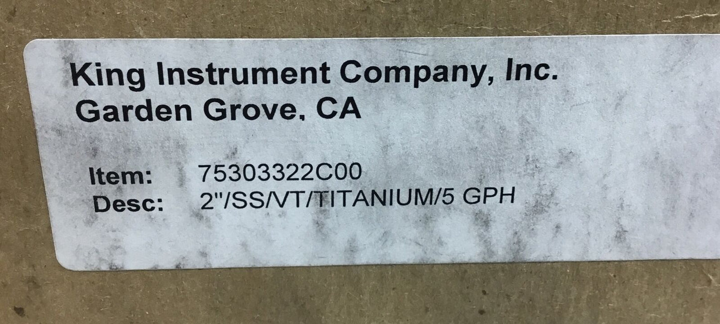 KING INSTRUMENTS  75303322C00  AIR FLOW METER      3B-5
