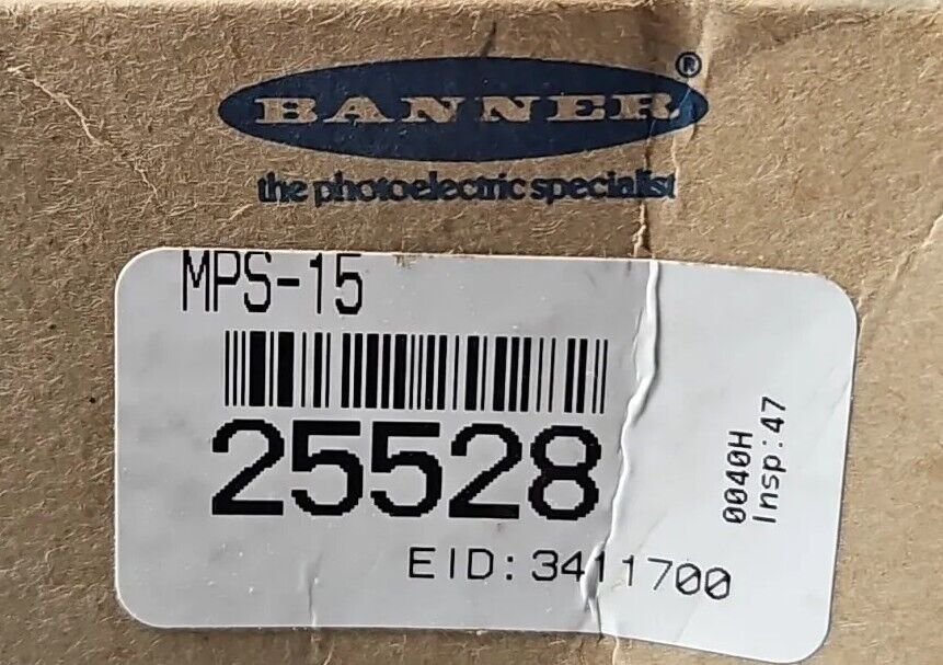 Banner MPS 15 SENSOR AMPLIFIER.    Loc5E25